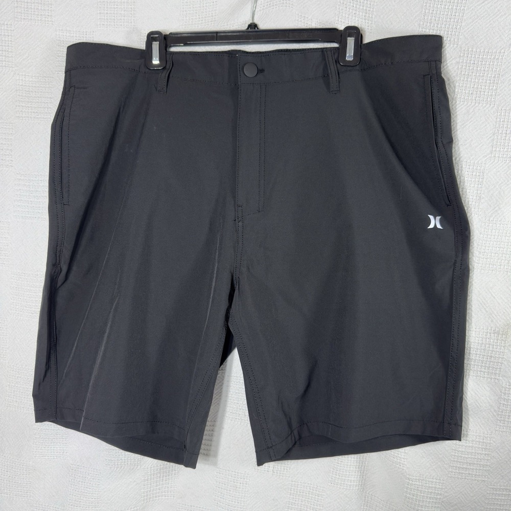 Hurley Men's All Day Hybrid Quick Dry Stretch‎ Black Shorts Size 40